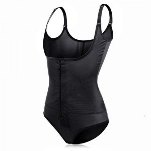 ZANZEA Seamless Firm Control Tummy Slim Hips Up Zipper Underbust Bodysuit
