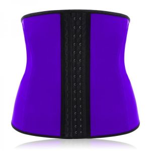 ZANZEA Plus Size Latex Front Hook Waist Trainer Shapewear