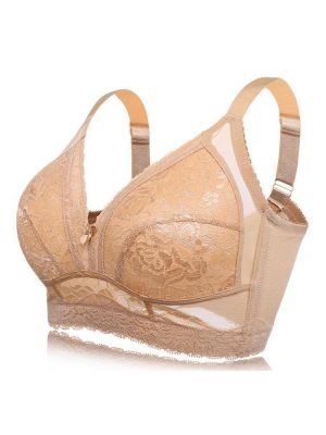 Lace Wireless G Cup Full Coverage Ultra-Thin Push Up Bra