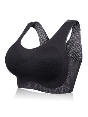 Plus Size Wireless Breathable Yoga Vest Bra