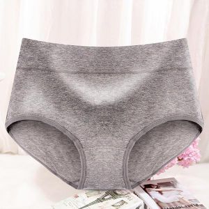 shopping הלבשה תחתונה Comfy Soft Cotton Solid Color Mid Waist Hip Lifting Breathable Briefs Antibiosis Panties