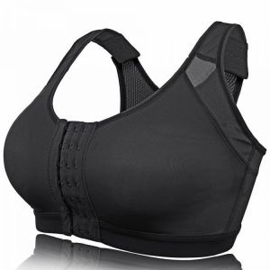 Front Closure Shockproof Adjustable Strap Buckle Yoga Sports Bra