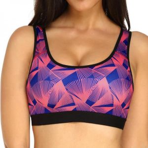 KissLace Printed Shockproof Padded Full Coverage Fitness Sports Bra