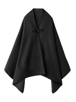 shopping מעילים וג׳קטים Casual Women Pure Color Loose One Button Cloak Coats