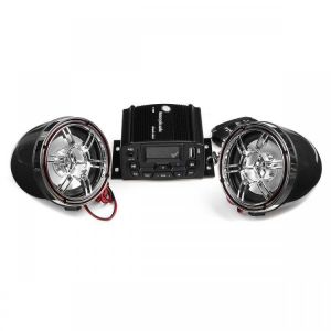 shopping אזעקה ומערכת אבטחה לאופנוע 12V Motorcycle Audio Speaker Sound System w/ LCD SD USB MP3 FM Radio