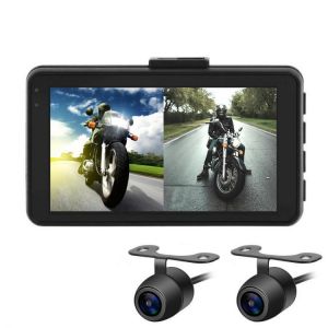 MT22 1080P+720P Motorcycle DVR Video Recorder Camera Dash Cam Full HD Front Rear View