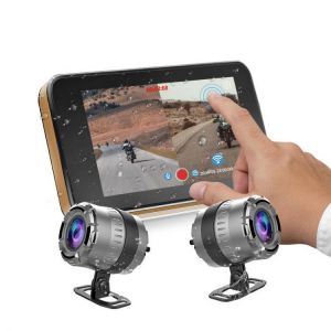 MT23 Full Body Waterproof Motorcycle DVR 1080P FHD Dash Cam WiFi Front Rear View Motorcycle Night Vision Camera GPS Logger Recorde