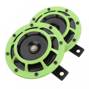 shopping אזעקה ומערכת אבטחה לאופנוע 12V 139-170dB Colorful/Green Horn Compact Super Tone Loud Blast Stainless Steel