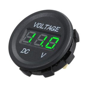 shopping מטענים ומתאמים DC 12V LED Panel Digital Voltage Meter Display Voltmeter For Car Motorcycle Boat