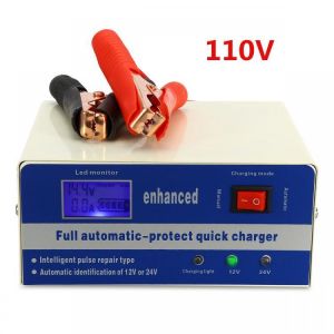 110V/220V 12V/24V Electric Auto Car Lead Acid Battery Charger Smart Pulse 200AH
