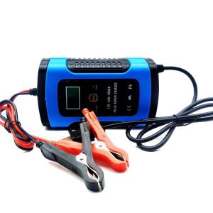 Enusic&trade; 12V 6A Blue Pulse Repair LCD Battery Charger For Car Motorcycle Lead Acid Battery Agm Gel Wet