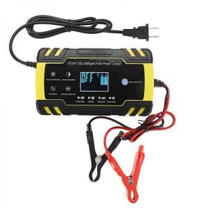 Enusic&trade; 12/24V 8A/4A Touch Screen Pulse Repair LCD Battery Charger For Car Motorcycle Lead Acid Battery Agm Gel Wet