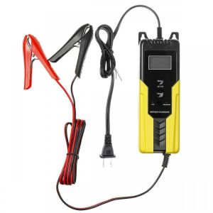 shopping מטענים ומתאמים Intelligent LCD 4.5-100AH Output 6V/2A 12V/4A Car Motorcycle Automatic Pulse Battery Charger