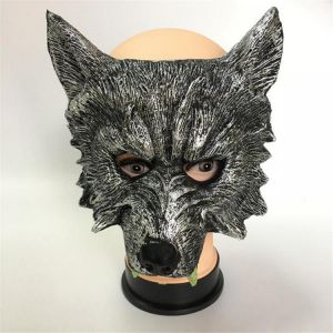 shopping מסיכה לפנים לאופנוענים Halloween Wolf Mask Masquerade Costume Night Party Dress Up