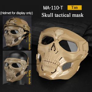 WOSPORT Skull Airsoft Paintball Mask Full Face Tactical Mask For Halloween