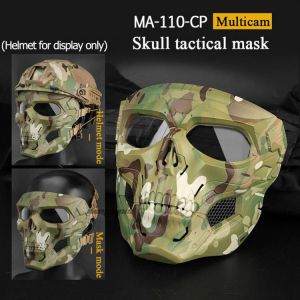 WoSporT Skull Airsoft Paintball Mask Full Face Tactical Halloween Party Mask