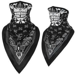Sun-protection Skull Ice Silk Breathable Multi Use Scarf Face Mask Head Wear Hat Motorcycle Cap