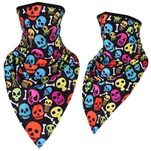Sun-protection Skull Ice Silk Breathable Multi Use Head Wear Hat Scarf Face Mask Motorcycle Cap