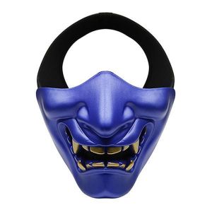 WoSporT Motorcycle Half Face Mask Goblin CS Halloween Christmas Party Outdoor Sport