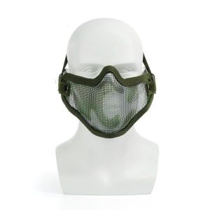Airsoft Mask Half Face Metal Mesh Tactical Protective Cover CS Mototcycle Gear