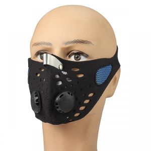 shopping מסיכה לפנים לאופנוענים Unisex Carbon Anti Dust Mask Outdoor Riding Half Face Mouth Filter Protection