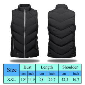 Winter USB Electric Heated Vest Battery Powered Light Weight Warm Motorcycle Coat