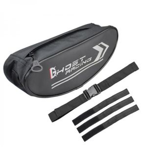 GHOST RACING Motorcycle Handlebar Crossbody Waist Bag Men Women Waterproof Fork Shoulder Travel Messenger Black Bag For Yamaha/Hon