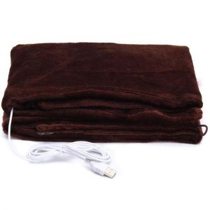 USB Powered Soft Heated Shawl Electric Warming Heating Blanket Winter Pad