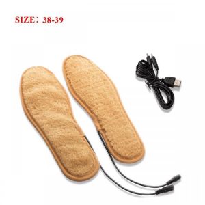Electric USB Heating Thickening Shoe Insole Warm Sock Feet Heated Warmer Pad