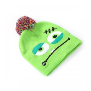 Halloween LED Hat Beanie Knitted Cap Light Up Xmas For Women Men Unisex
