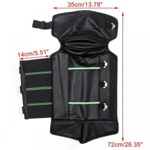 Motorcycle Warm Kneepads Windproof Protective Thicken Winter PU Leather Knee Pad