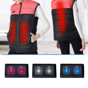 S-3XL Unisex Electric Vest USB Heated Heating Pad Winter Coat Jacket Warm