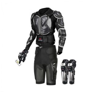 Wosawe Motorcycle Body Armor Suit Motorcycle Jacket+Hip Protector+Gloves+Knee Pads Cycling Clothing