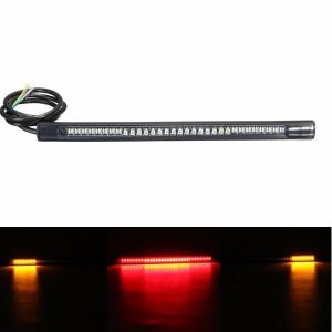 shopping אורות לאופנוע Universal Motorcycle Rear Tail Brake Stop Turn Signal 48 LED SMD Light Strip