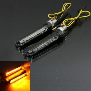 shopping אורות לאופנוע 12V 13 LED Turn Signal Lights Motorcycle SUV ATV Amber Indicator E-mark Universal