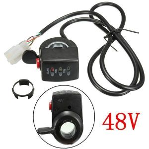 24/36/48V E-Bike Electric Car Throttle Engine 3 LED Indicator Display Button Switch