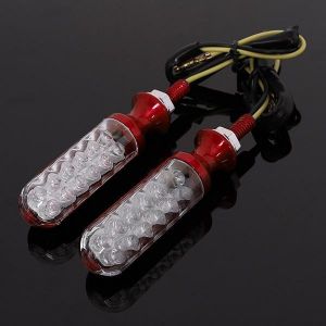 Motorcycle LED Turn Signal Amber Light For Honda/Yamaha/Suzuki