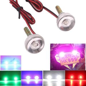 shopping אורות לאופנוע 12V Motorcycle LED Brake Tail Lights License Plate Decoration Flashlight