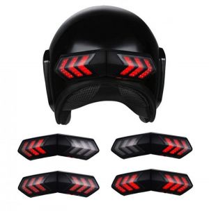 shopping קסדות לאופנוע 12V Wireless Motorcycle Helmet LED Brake Turn Signal Light Indicators