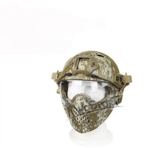 WoSporT CS Army Tactical Helmet With Mask Motorcycle Hunting Riding Outdoor