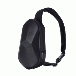 BEABORN Polyhedron PU Backpack USB Bag Waterproof Colorful Leisure Sports Chest Pack Bags For Mens Women Travel Camping from xiaom