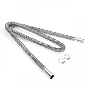 shopping גוף ושלד האופנוע 2M 2.5cm Stainless Steel Exhaust Pipe Parking Air Heater Tank Diesel Gas Vent