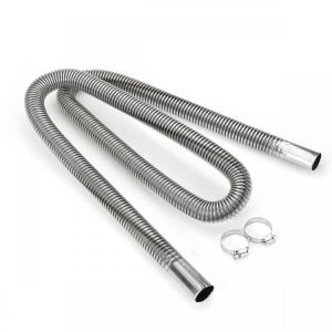 shopping גוף ושלד האופנוע 1.5m Stainless Steel Exhaust Pipe Hose Parking Air Heater Tank Diesel Gas Vent