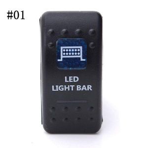 Carling Waterproof LED Indicator Light Rocker SPST ON-OFF Switch