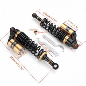 340mm 13.5inch Motorcycle Air Shock Absorber Suspension Damper For Honda/Yamaha/Suzuki/Kawasaki