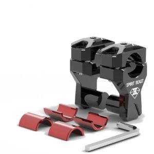 Pair22/28mm 0.87/1.1in Motocross Dirt Bike Motorcycle Handlebar Riser Heightening Device Heightened