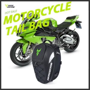 Motocentric Motorcycle Motocross Racing PU Bags Cycling Helmet Luggage Big Capacity Saddlebags