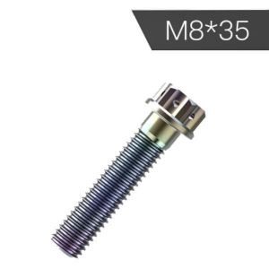 M8 Motorcycle Hexagon Screw Shock Absorber Bolt Scooter Brake Pump Titanium Alloy Nut M8X30/35/40