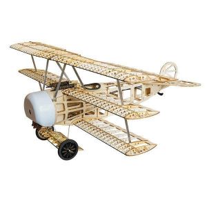 Fokker Dr.I 770mm Wingspan Balsa Wood Triplane Warbird RC Airplane KIT