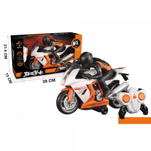 WeiLong Toys 300 1/18 2.4G Rc Motorcycle 360 Rotation with Light Sound Car RTR Model